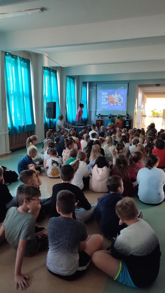 Spotkanie z wolontariuszami w SP 15 w Olsztynie